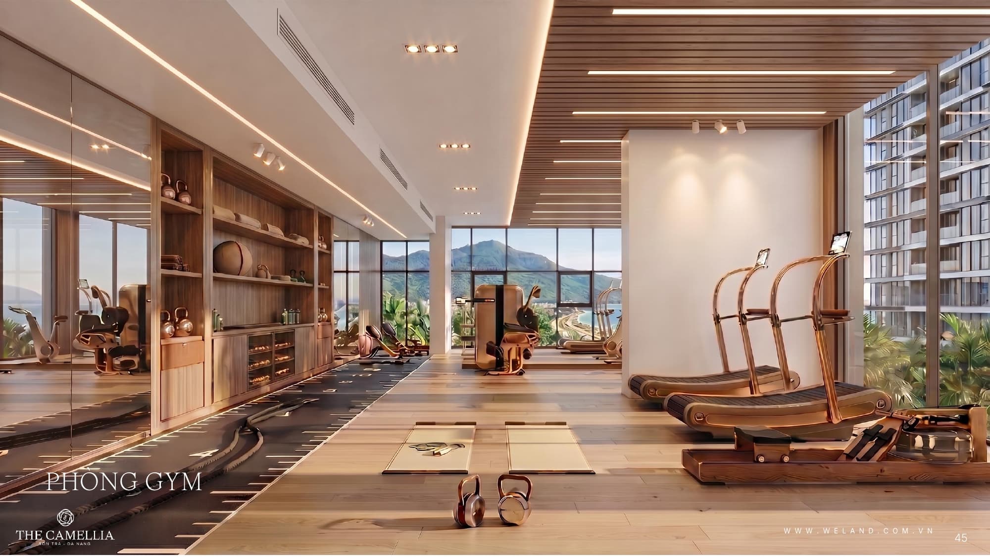 Gym Center tại căn hộ cao cấp The Camellia Sơn Trà Đà Nẵng
