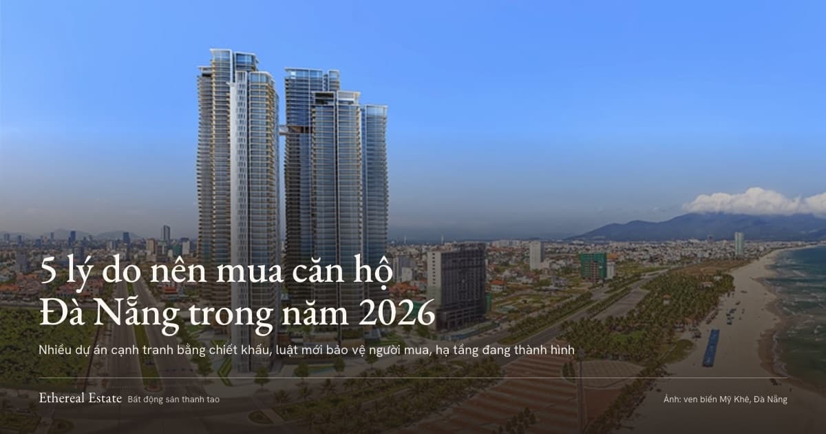 Các tòa căn hộ cao tầng ven biển Mỹ Khê, Đà Nẵng
